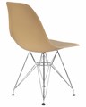 Стул обеденный DSR, ножки хром, цвет бежевый - фото 8043