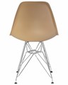 Стул обеденный DSR, ножки хром, цвет бежевый - фото 8044