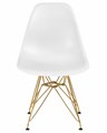 Стул обеденный DSR, ножки золотые, цвет белый - фото 8090