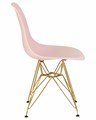 Стул обеденный DSR, ножки золотые, цвет светло-розовый - фото 8136