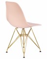 Стул обеденный DSR, ножки золотые, цвет светло-розовый - фото 8137
