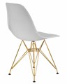 Стул обеденный DSR, ножки золотые, цвет светло-серый - фото 8146