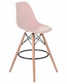 Стул барный DSW BAR, ножки светлый бук, цвет сиденья светло-розовый - фото 8165