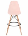 Стул барный DSW BAR, ножки светлый бук, цвет сиденья светло-розовый - фото 8169