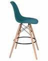 Стул барный DSW BAR, ножки светлый бук, цвет сиденья морской волны - фото 8180