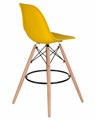 Стул барный DSW BAR, ножки светлый бук, цвет сиденья жёлтый - фото 8202