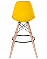 Стул барный DSW BAR, ножки светлый бук, цвет сиденья жёлтый - фото 8203