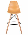 Стул барный DSW BAR, ножки светлый бук, цвет персиковый  - фото 8253