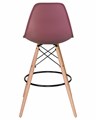 Стул барный DSW BAR, ножки светлый бук, цвет пыльная роза  - фото 8276