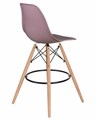Стул барный DSW BAR, ножки светлый бук, цвет сиреневый - фото 8282