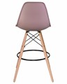 Стул барный DSW BAR, ножки светлый бук, цвет сиреневый - фото 8283
