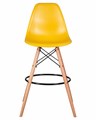Стул барный DSW BAR, ножки светлый бук, цвет горчичный - фото 8291