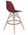 Стул барный DSW BAR, ножки светлый бук, цвет сливовый - фото 8296