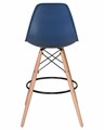 Стул барный DSW BAR, ножки светлый бук, цвет тёмно-синий - фото 8304