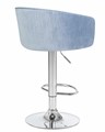 Стул барный DARCY, серо-голубой велюр - фото 8859