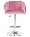 Стул барный DARCY, розовый велюр - фото 8869