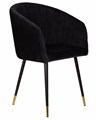 Стул обеденный MARY, черный велюр - фото 8980