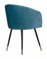 Стул обеденный MARY, морская волна велюр - фото 8992
