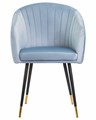 Стул обеденный MARY, серо-голубой велюр - фото 9035