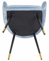 Стул обеденный MARY, серо-голубой велюр - фото 9037