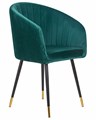 Стул обеденный MARY, зеленый велюр - фото 9051