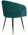 Стул обеденный MARY, зеленый велюр - фото 9053