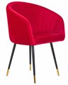 Стул обеденный MARY, малиновый велюр - фото 9074