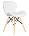 Стул обеденный BUTTERFLY, ножки светлый бук, цвет сиденья белый - фото 9264