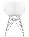Стул обеденный BUTTERFLY CHROME, ножки хром, цвет белый - фото 9292