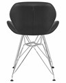 Стул обеденный BUTTERFLY CHROME, ножки хром, цвет чёрный - фото 9300