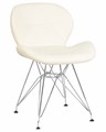 Стул обеденный BUTTERFLY CHROME, ножки хром, цвет кремовый - фото 9303