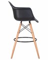 Стул барный DAW BAR, ножки светлый бук, цвет черный - фото 9824