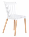 Стул обеденный THEO, ножки светлый бук, цвет белый - фото 9921
