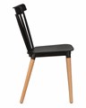 Стул обеденный THEO, ножки светлый бук, цвет черный - фото 9932